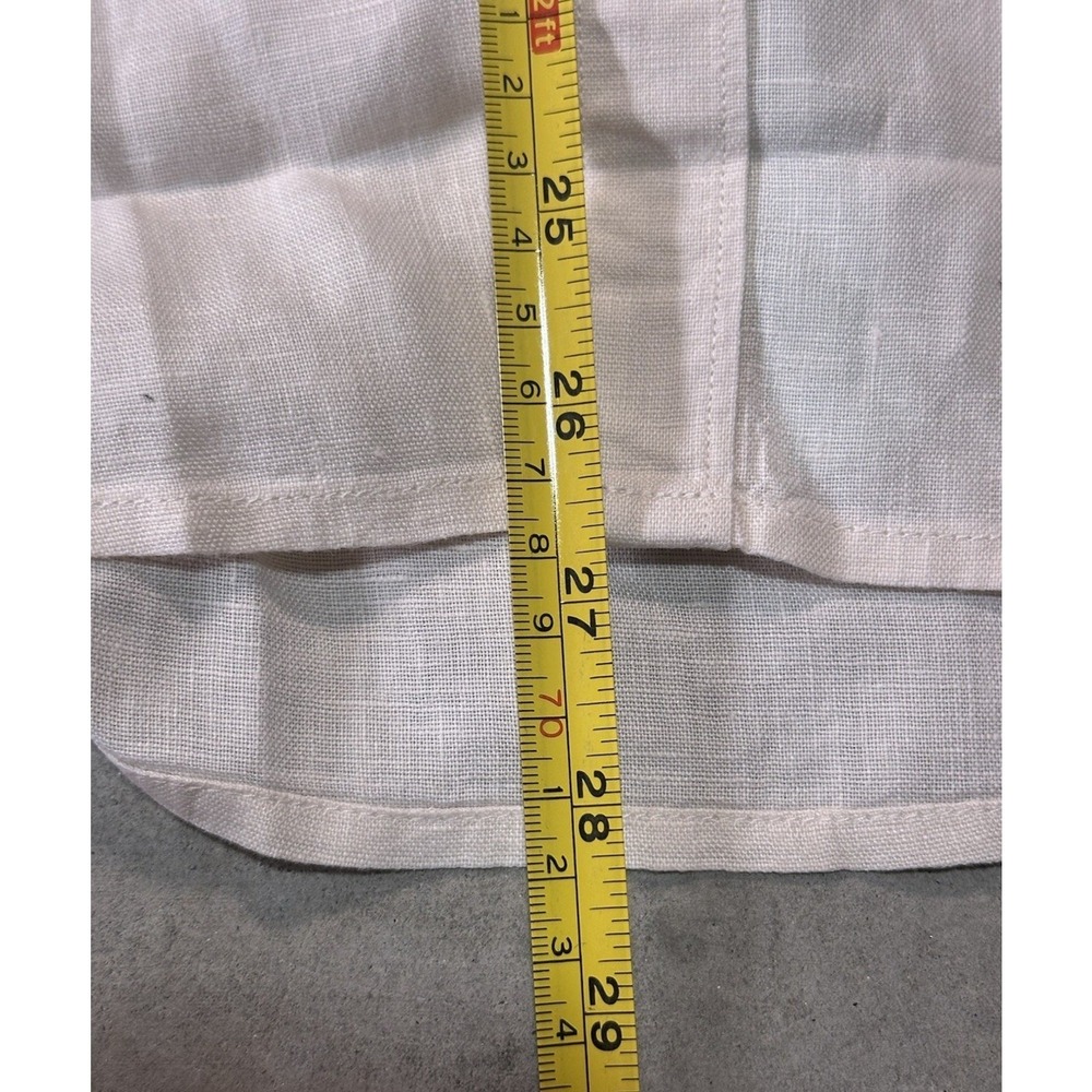 Levi's Redloop Cream Button Up Collared 100% Line… - image 5